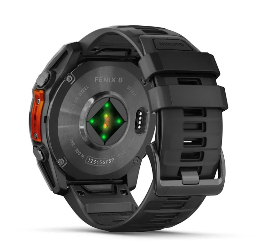 Garmin fenix 8 GPS Watch 51 mm Slate Gray with Black Silicone Band