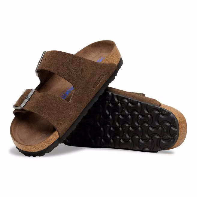 Birkenstock Arizona Soft Footbed Suede Leather Sandals