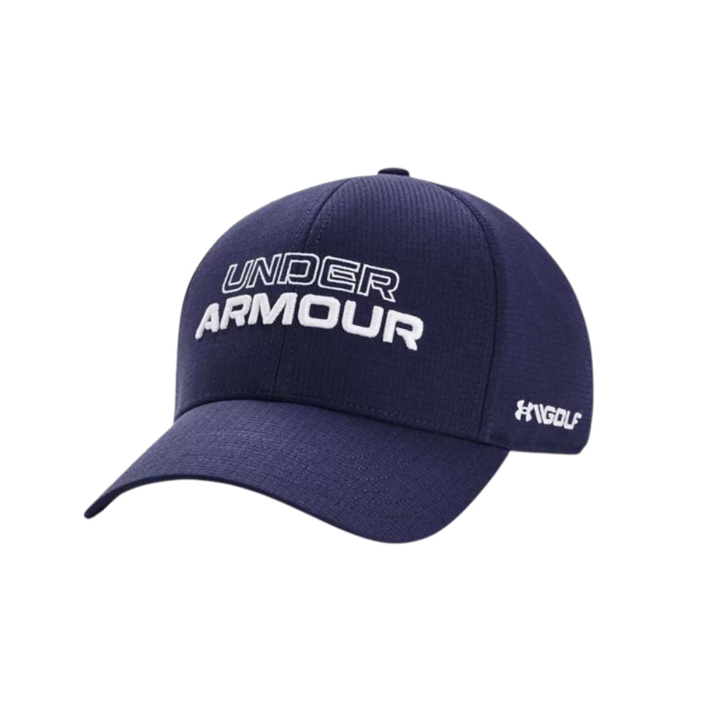 Under Armour Men's Jordan Spieth Tour Golf Hat, Xl/2x, Midnight Navy/White Blue