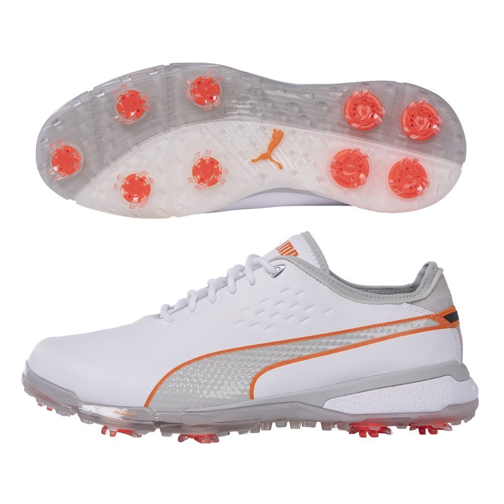 Puma Men's Proadapt Delta Golf Shoes - White/Grey