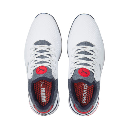 Puma Men's Proadapt Alphacat Golf Shoes White/Navy/Red