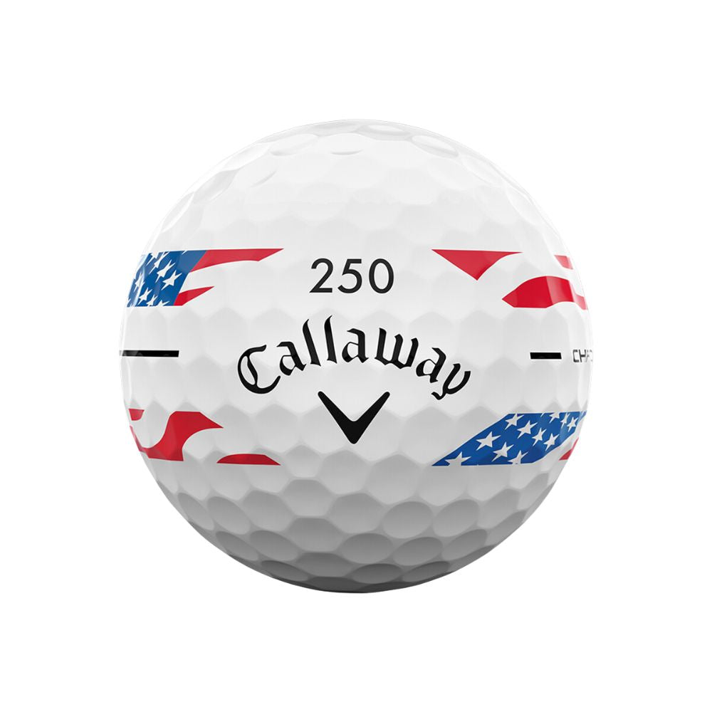 Callaway 2026 Chrome Soft USA Stripe Golf Balls - 2 Dozen