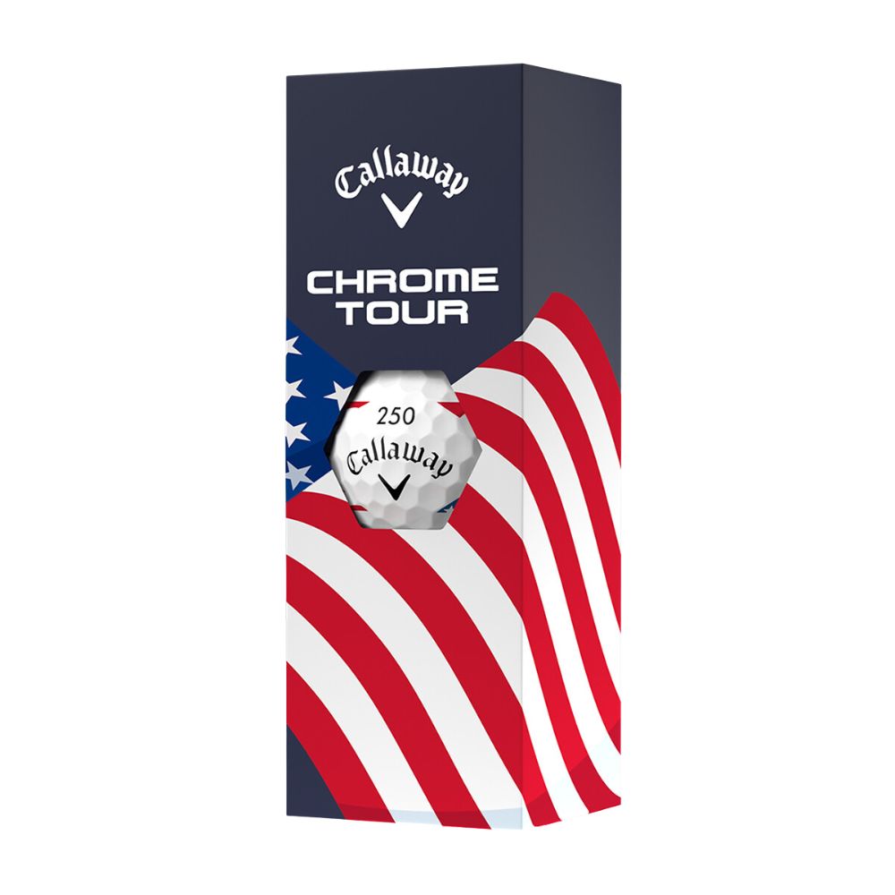 Callaway 2026 Chrome Tour USA Stripe USA Golf Balls - 1 Dozen
