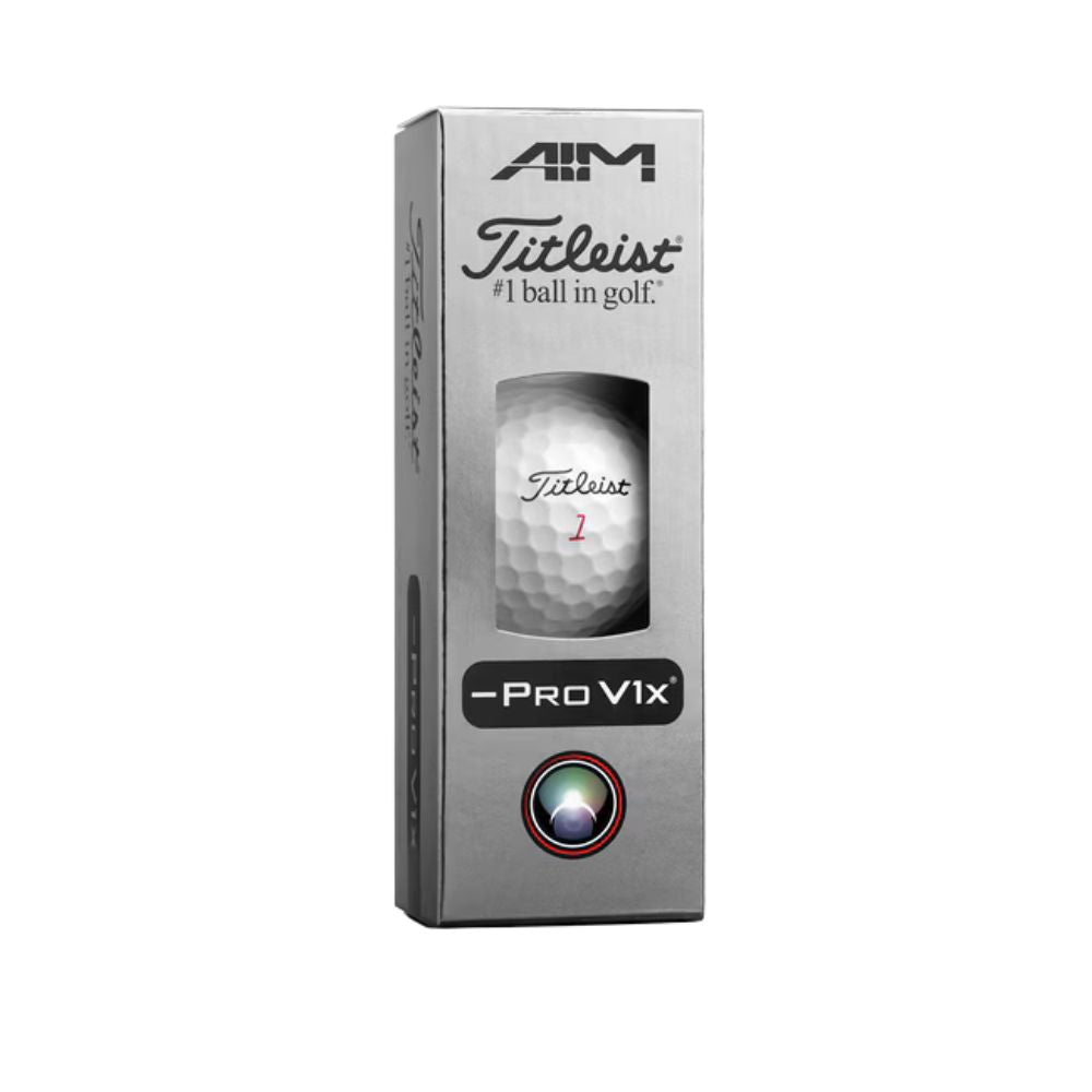 Titleist Pro V1x Left Dash AIM Performance Golf Balls - 1 Dozen