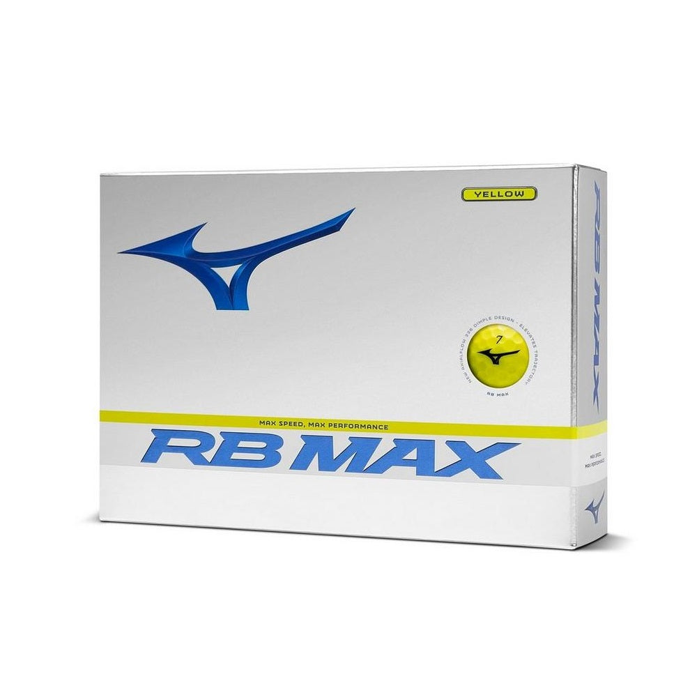 Mizuno RB MAX Golf Balls Yellow (1-Dozen)