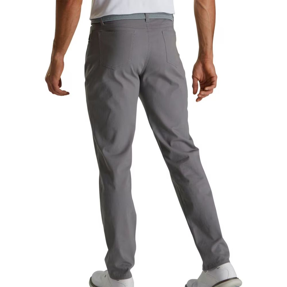 Footjoy Men's Cotton Twill 5-Pocket Pant Grey (Previous Season Style)