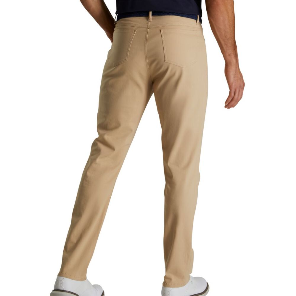 Footjoy Men's Cotton Twill 5-Pocket Pant Tan (Previous Season Style)