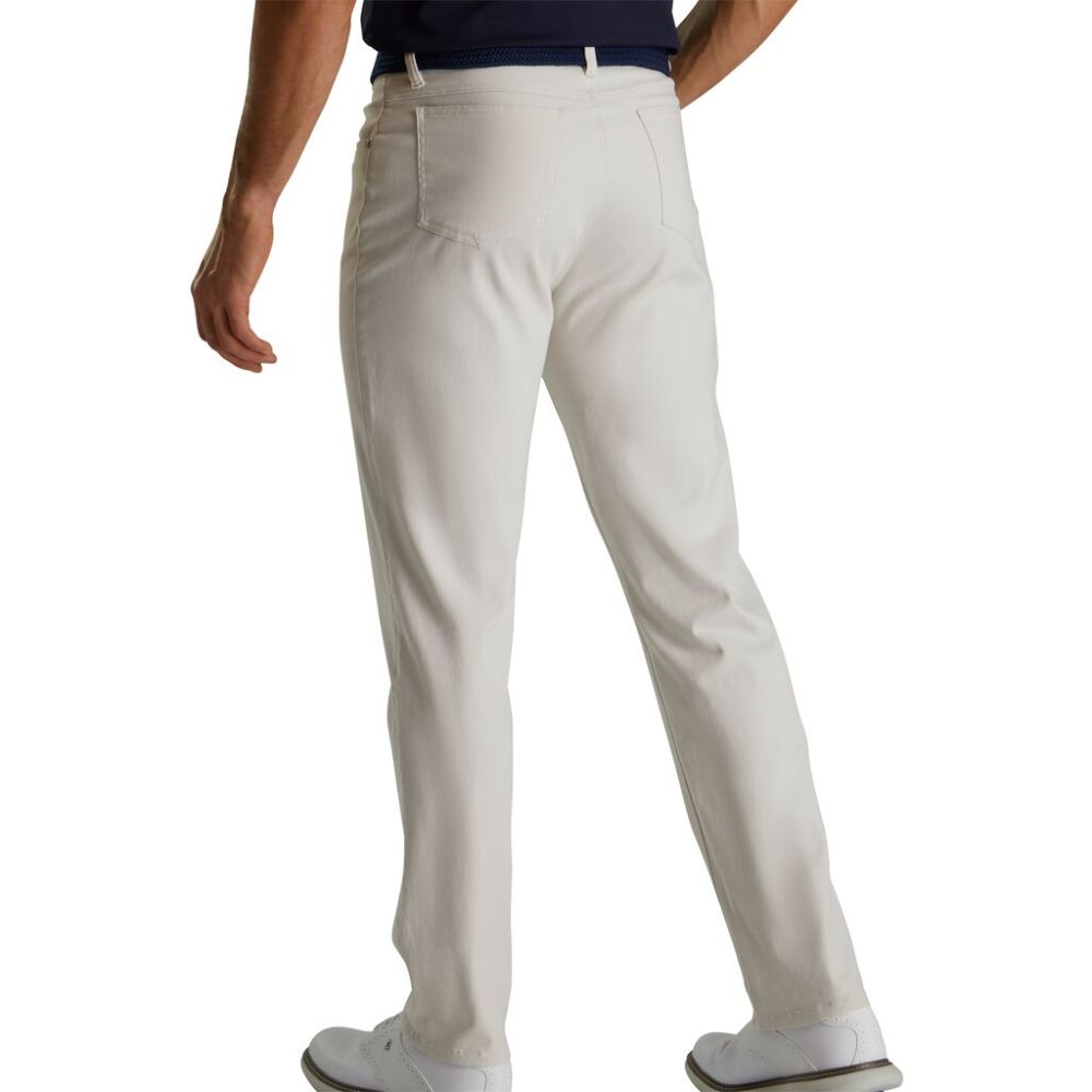 Footjoy Men's Cotton Twill 5-Pocket Pant Stone (Previous Season Style)