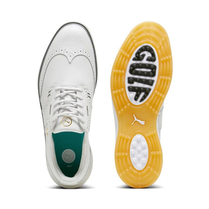 Puma Men's AVANT Wingtip Spikeless Golf Shoes - Feather Gray/Slate Gray