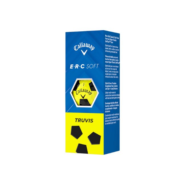 Callaway 2025 ERC Soft Truvis Yellow Golf Balls - 1 Dozen