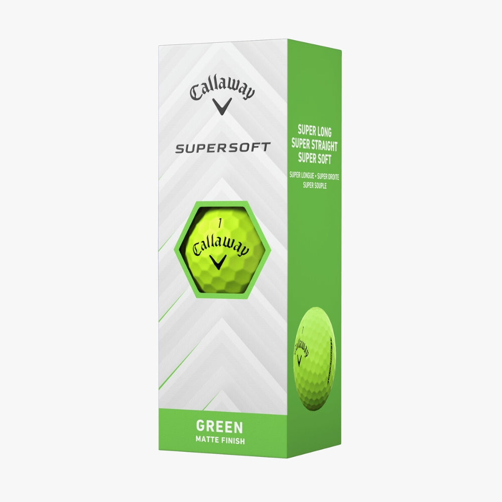 Callaway 2025 SuperSoft Green Golf Balls - 1 Dozen