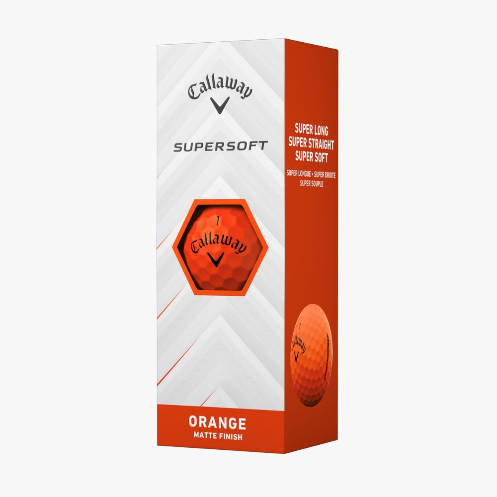 Callaway 2025 SuperSoft Orange Golf Balls - 1 Dozen