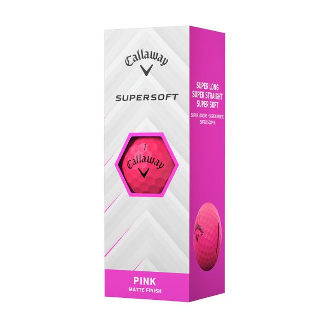 Callaway 2025 SuperSoft Pink Golf Balls (1 Dozen)