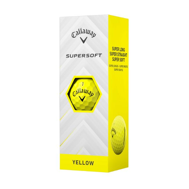 Callaway SuperSoft Yellow Golf Balls 2025 (1 Dozen)