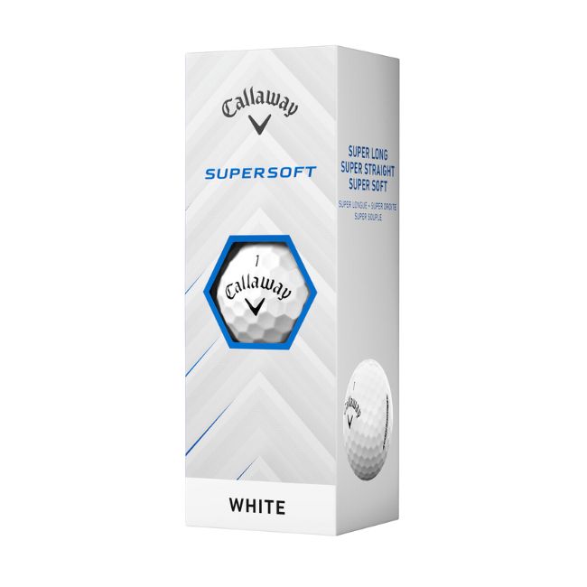 Callaway SuperSoft White Golf Balls 2025 (1 Dozen)