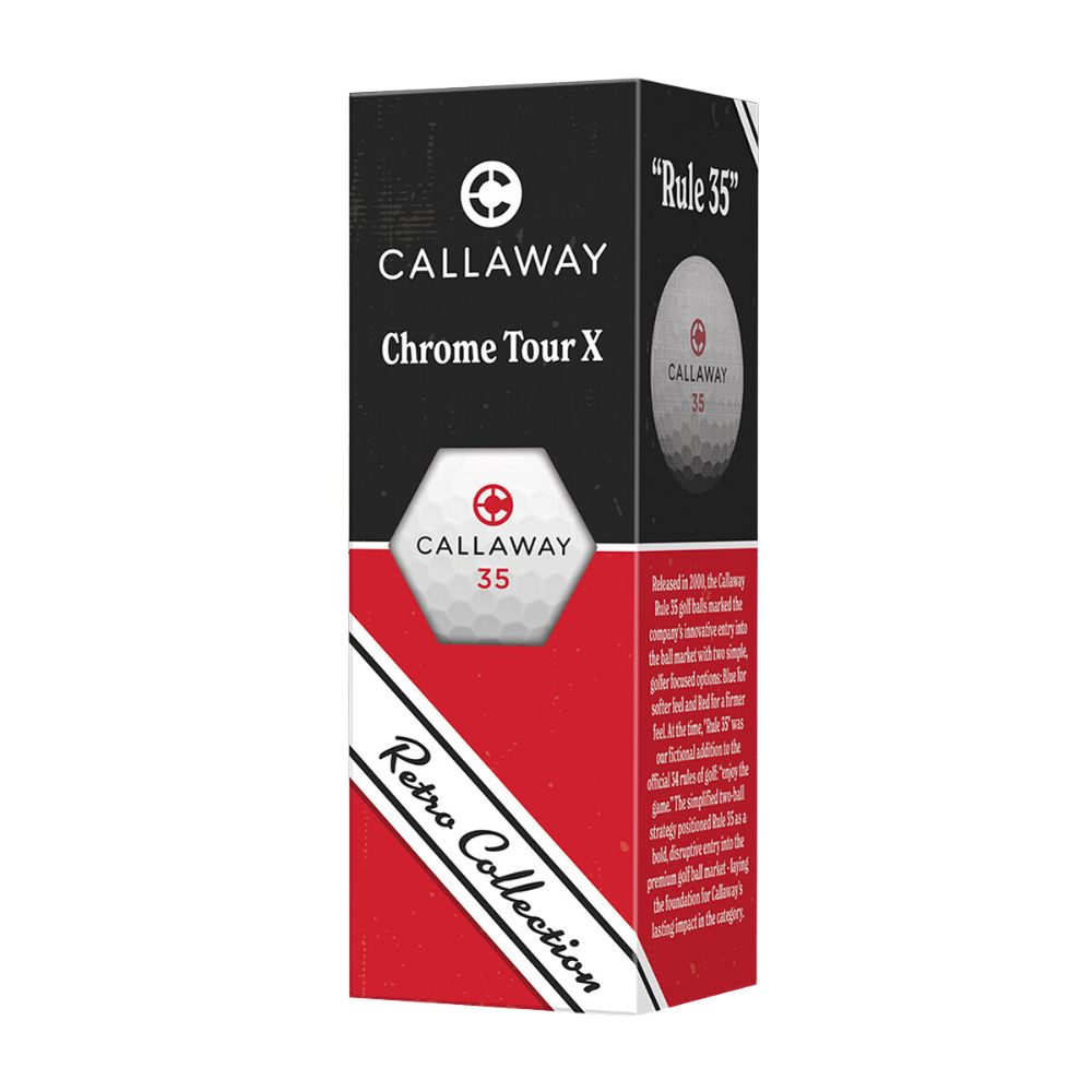 Callaway Chrome Tour X Deco 26 Retro Golf Balls - 1 Dozen