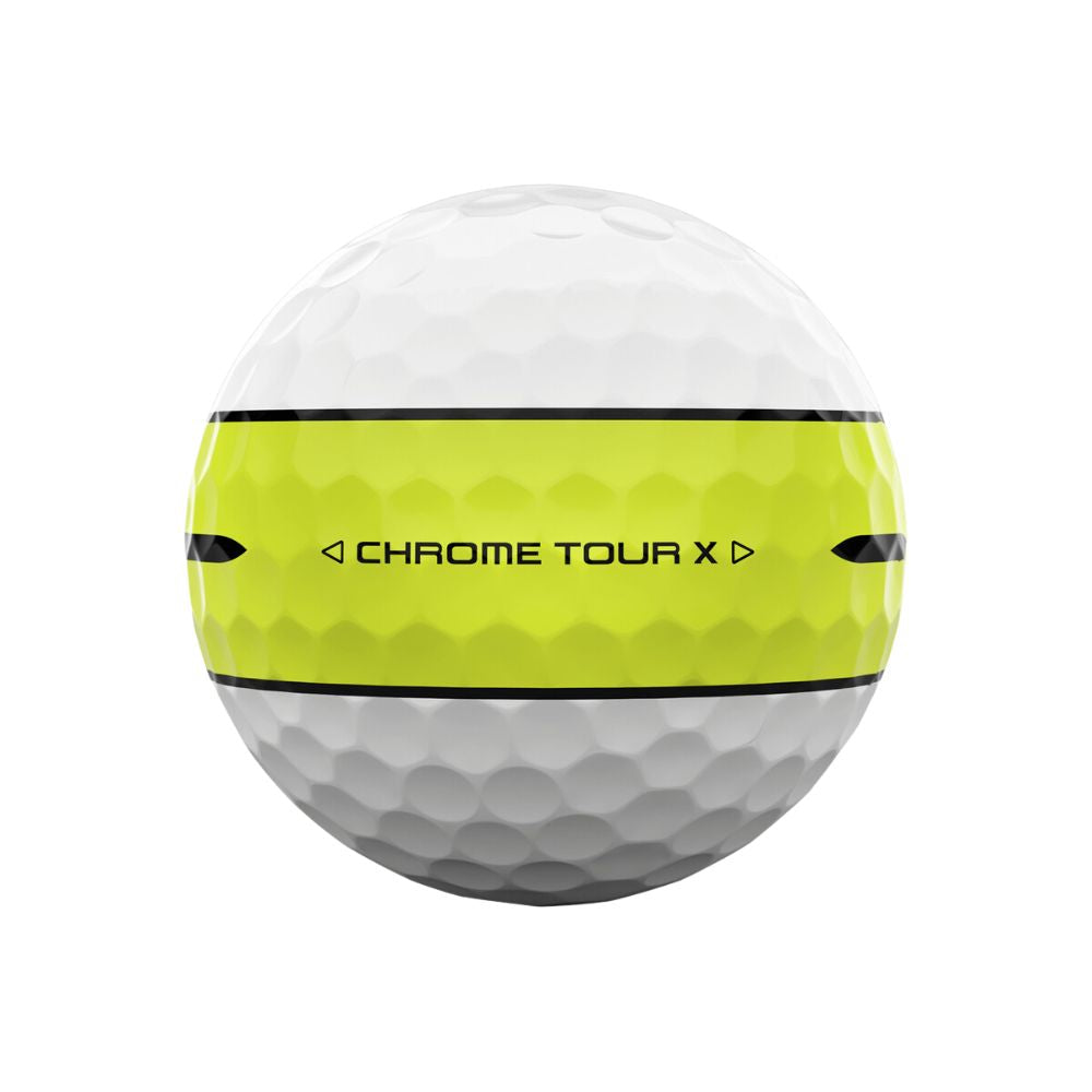 Callaway Chrome Tour X 24 360 Yellow Stripe Golf Balls (1 Dozen)