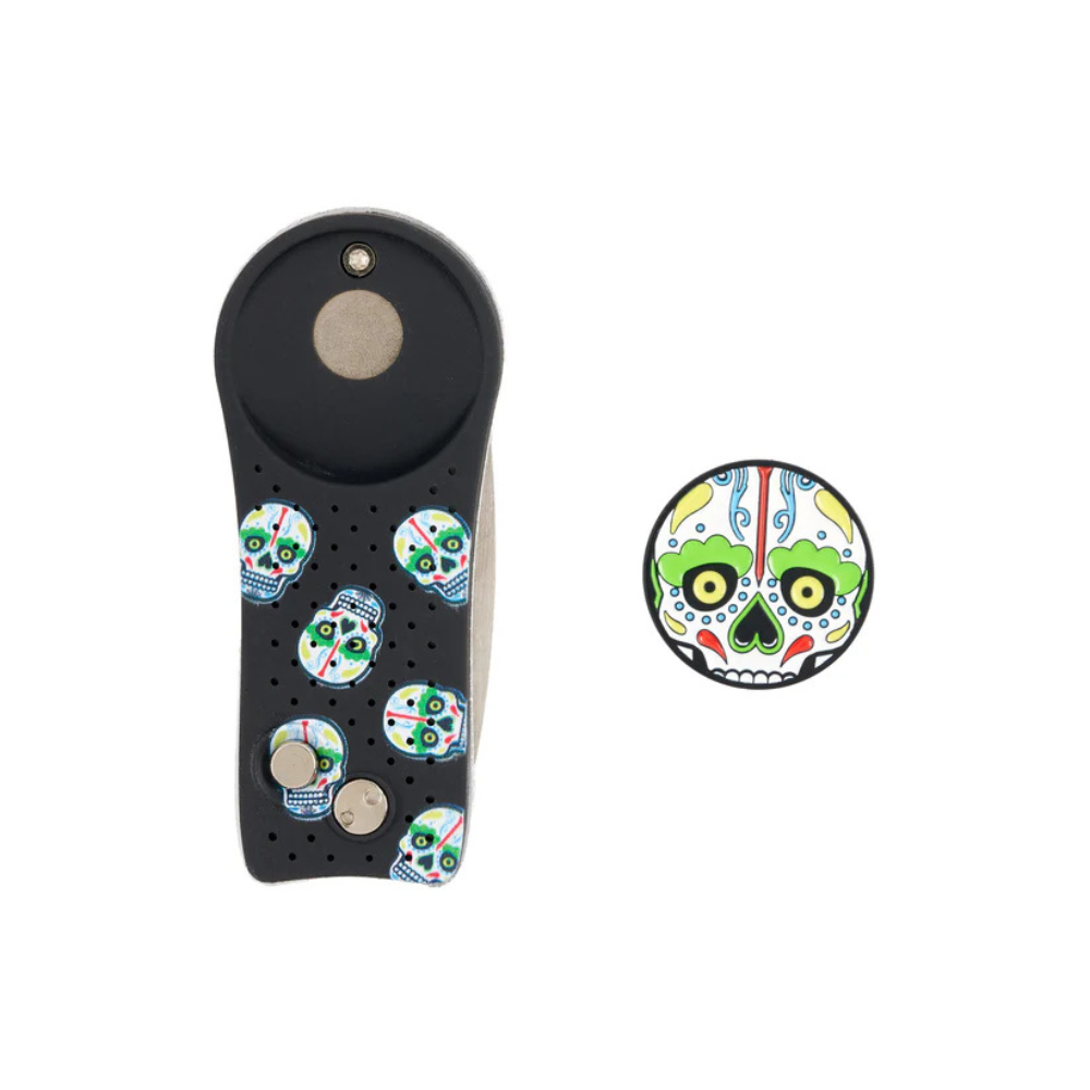 CMC Design Sugar Skull Divot Tool and Ball Marker Set