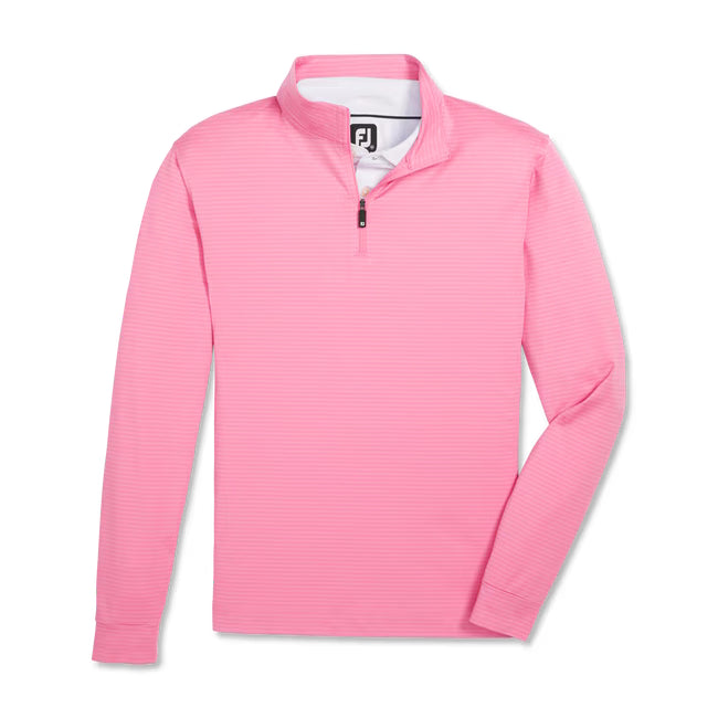 Footjoy Men's Shadow Stripe Quarter-Zip Mid-Layer Pullover
