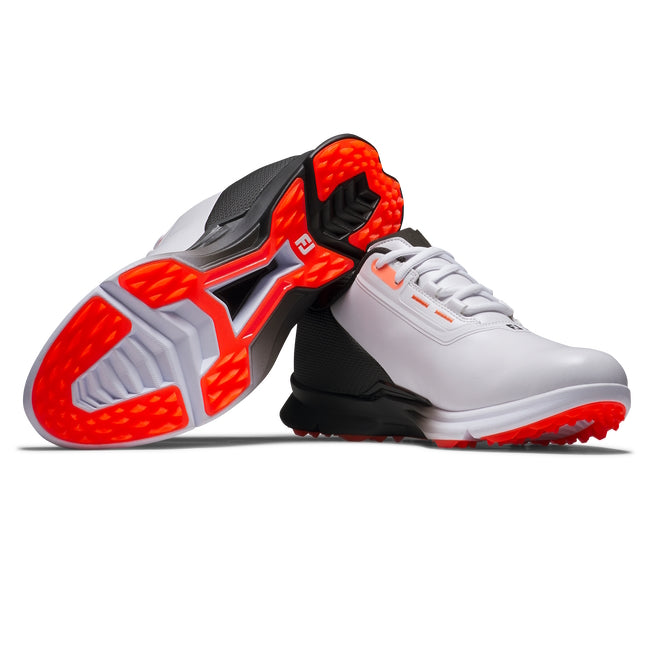FootJoy Men's FJ Fuel Golf Shoe 55420 - White/Black/Coral