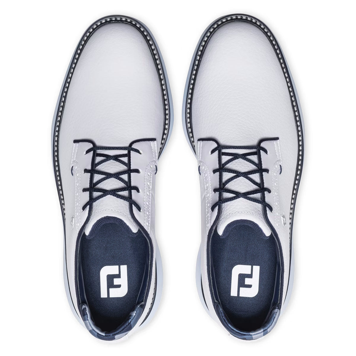 FootJoy Men's Traditions Golf Shoe - 57972 - White/Sky Blue/Camo