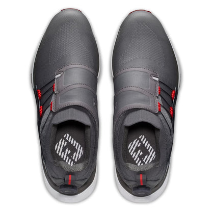 FootJoy HyperFlex Boa Golf Shoes 51405 Charcoal/Grey/Red (Previous Season Style)