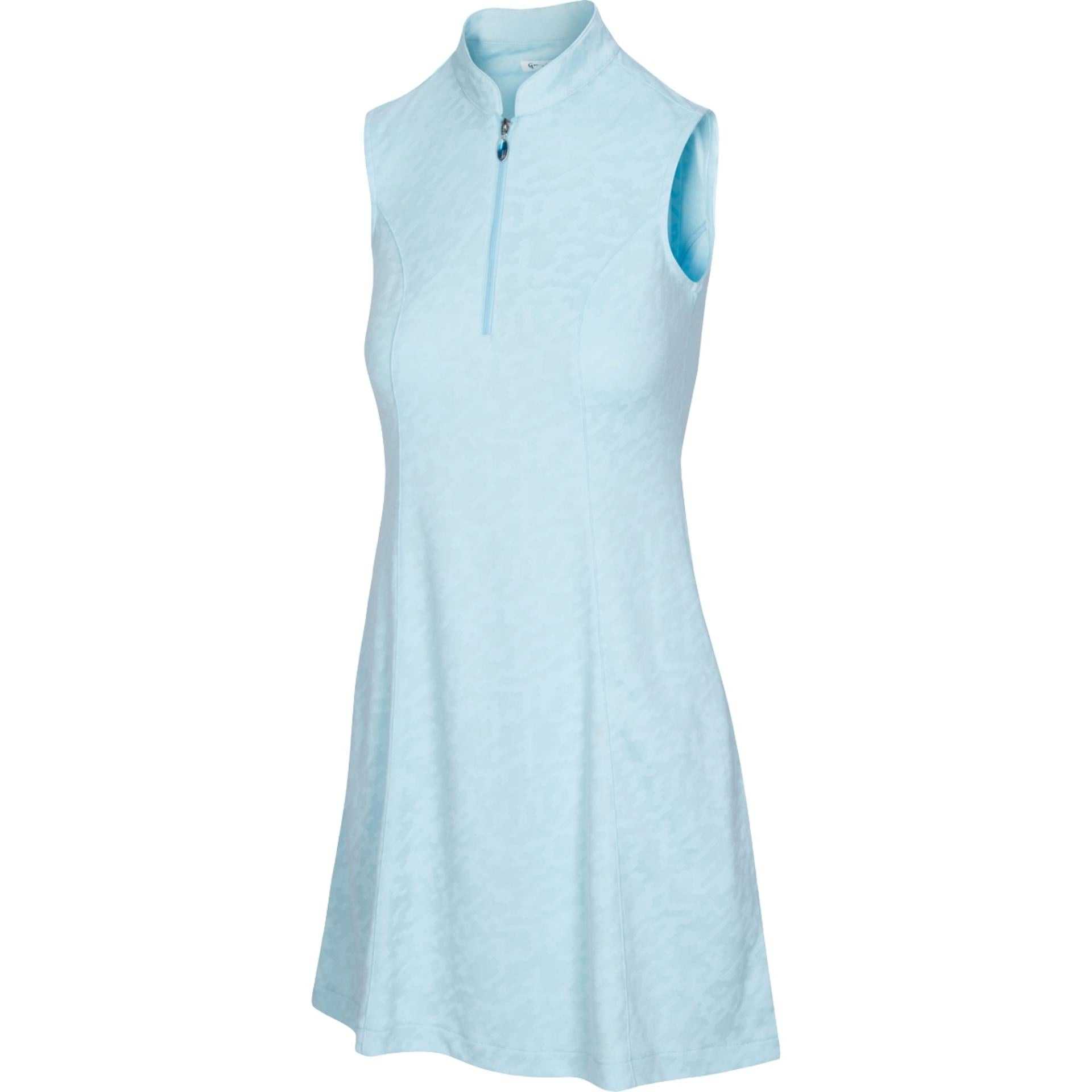 Greg Norman Women's Flare Sleeveless Zip Dress X-Large Pure Aqua Greg Norman Women's Flare Sleeveless Zip Dress X-Large Pure Aqua