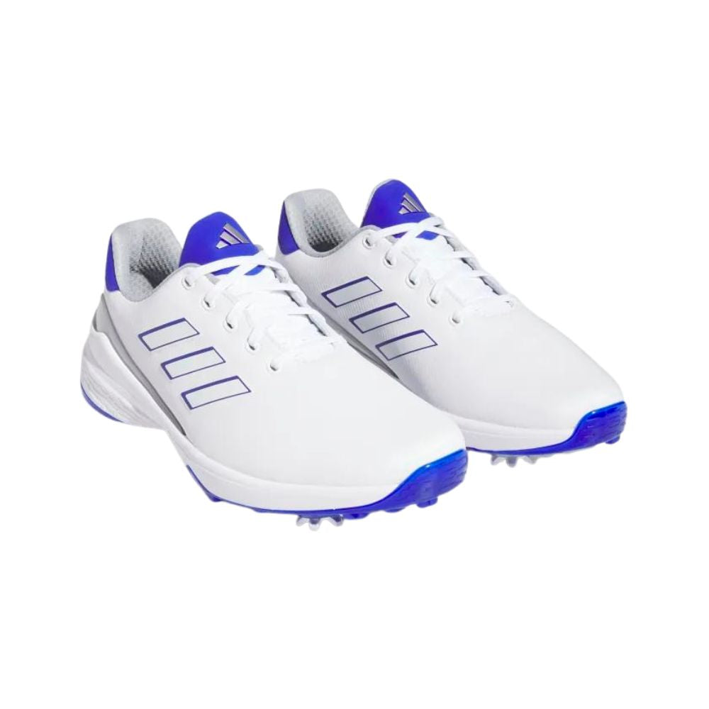 Adidas Men's ZG23 Golf Shoes - White/Lucid Blue/Silver