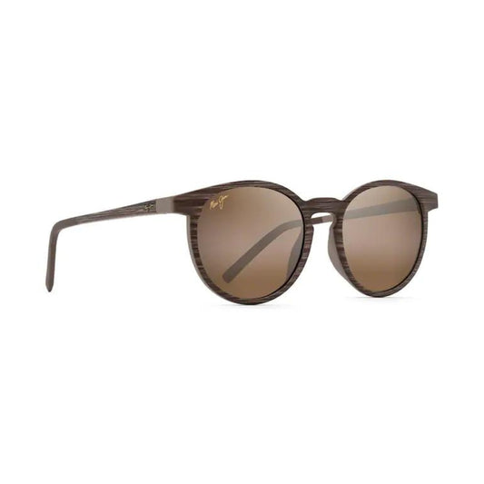 Maui Jim Kiawe Polarized Sunglasses Brown Stripe Frame HCL Bronze Lens