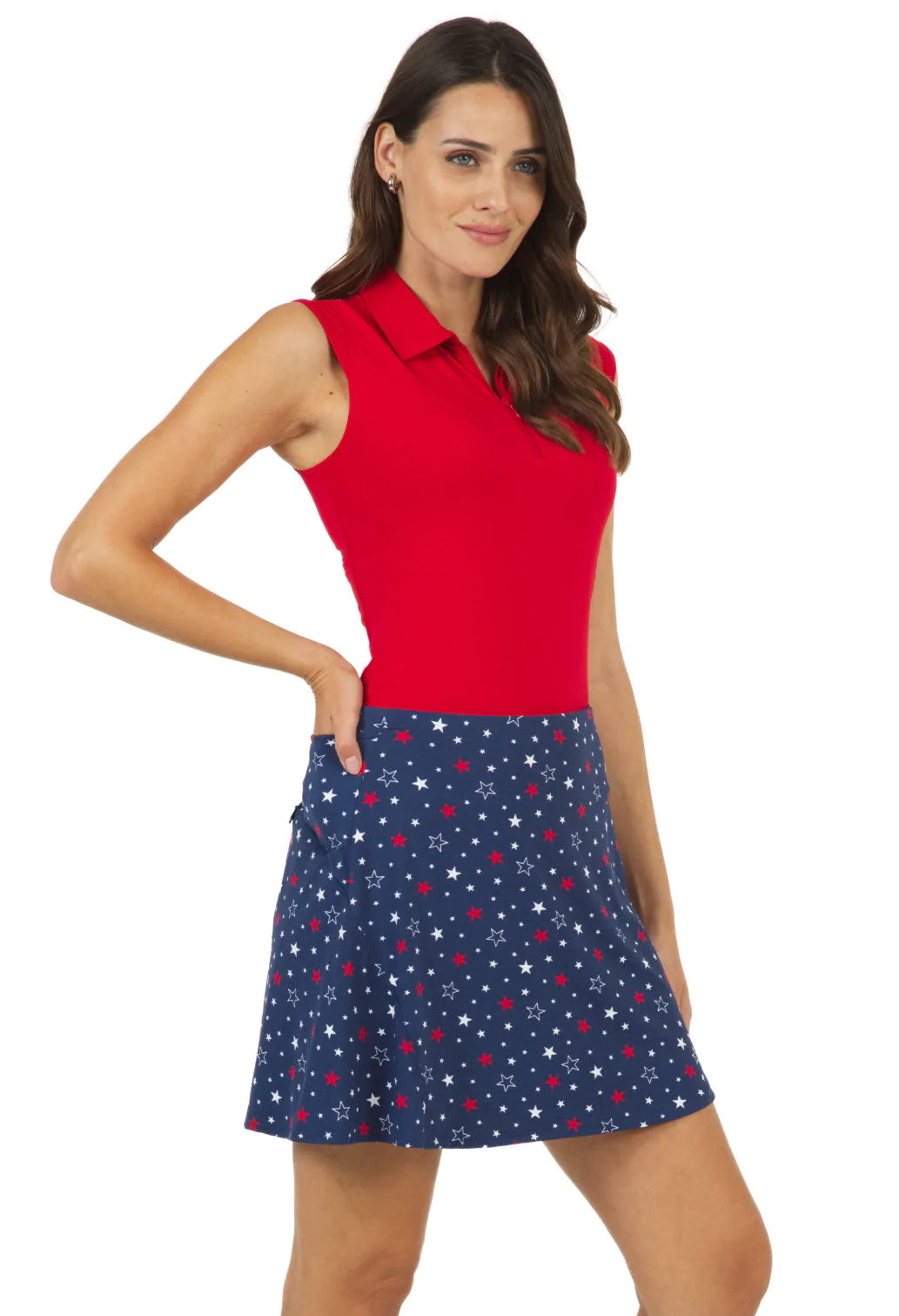 IBKUL Women's Celebration Print Swing Skort - 27270