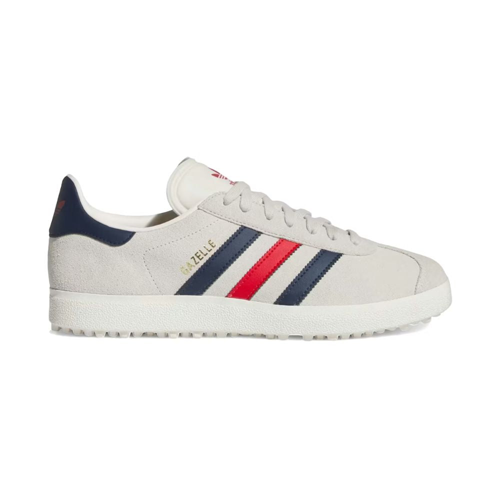 Adidas Men's Gazelle Golf Shoes - JS1894 - Alumina/Night Indigo/Better Scarlet
