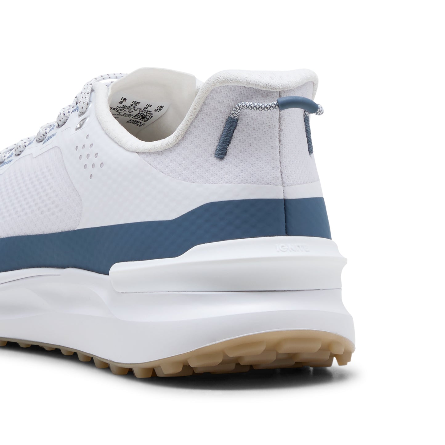 Puma Men's Ignite Elevate X Spikeless Golf Shoes - Puma White/Dark Indigo