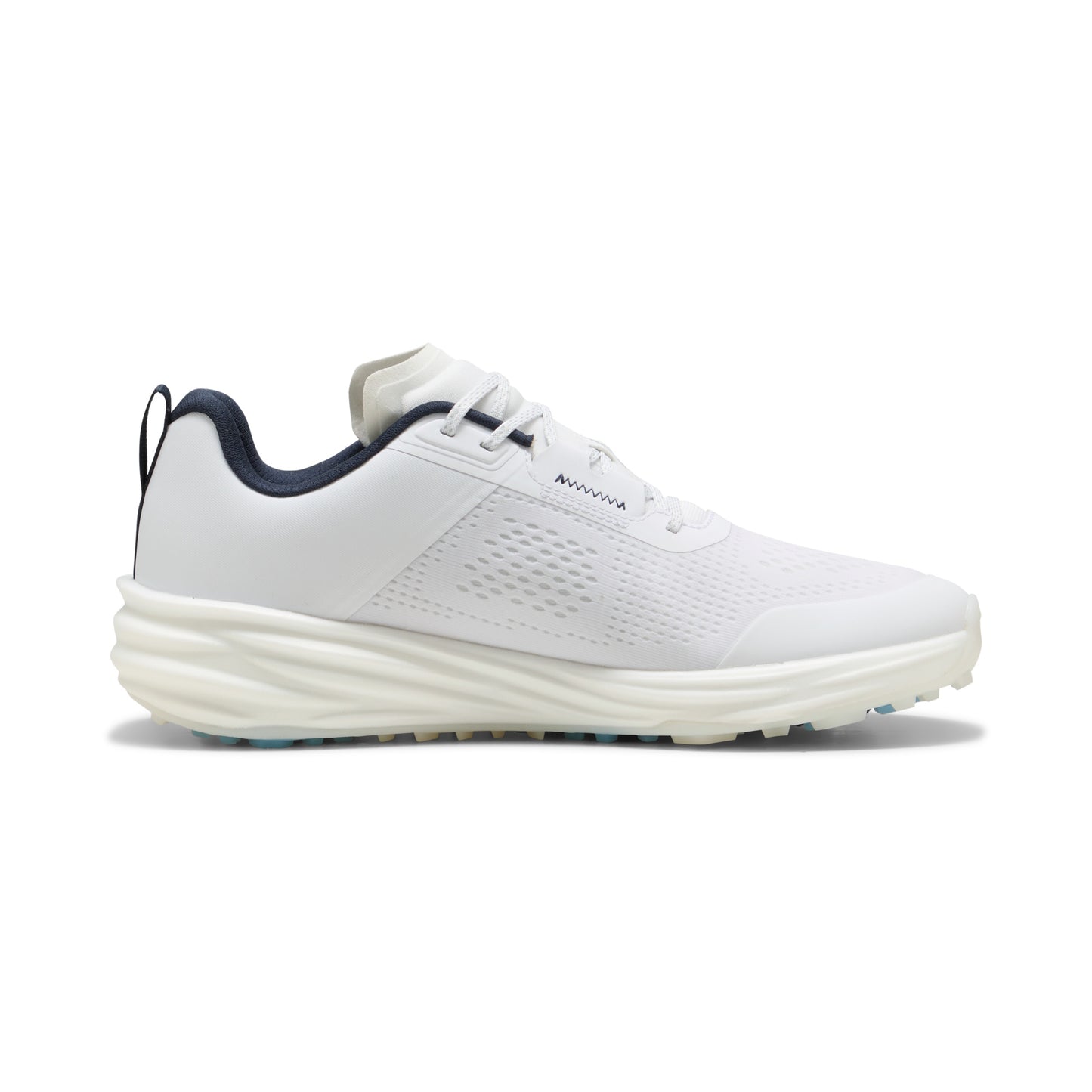Puma Men's Shadowcat Nitro 2.0 Spikeless Golf Shoe - Puma White/Deep Navy