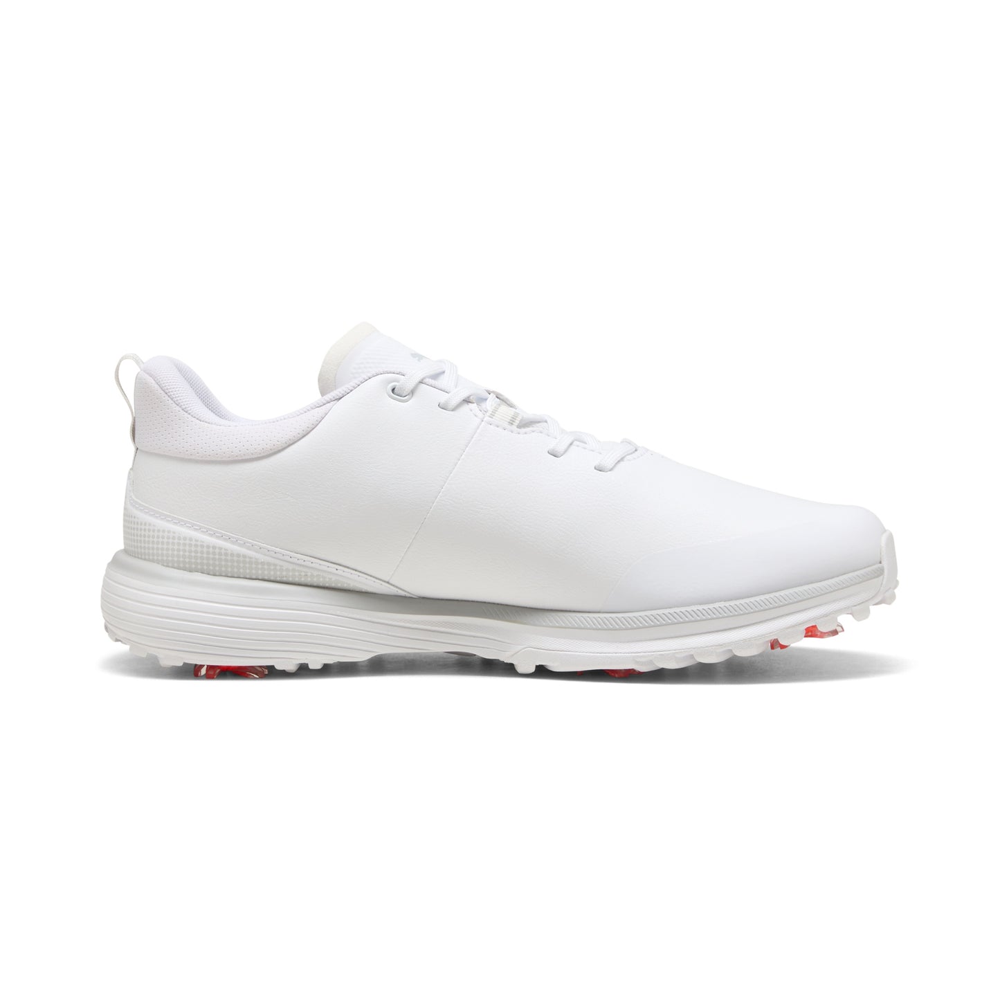 Puma Men's FUSION Grip ST Golf Shoe - Puma White/Puma Silver/Ash Gray