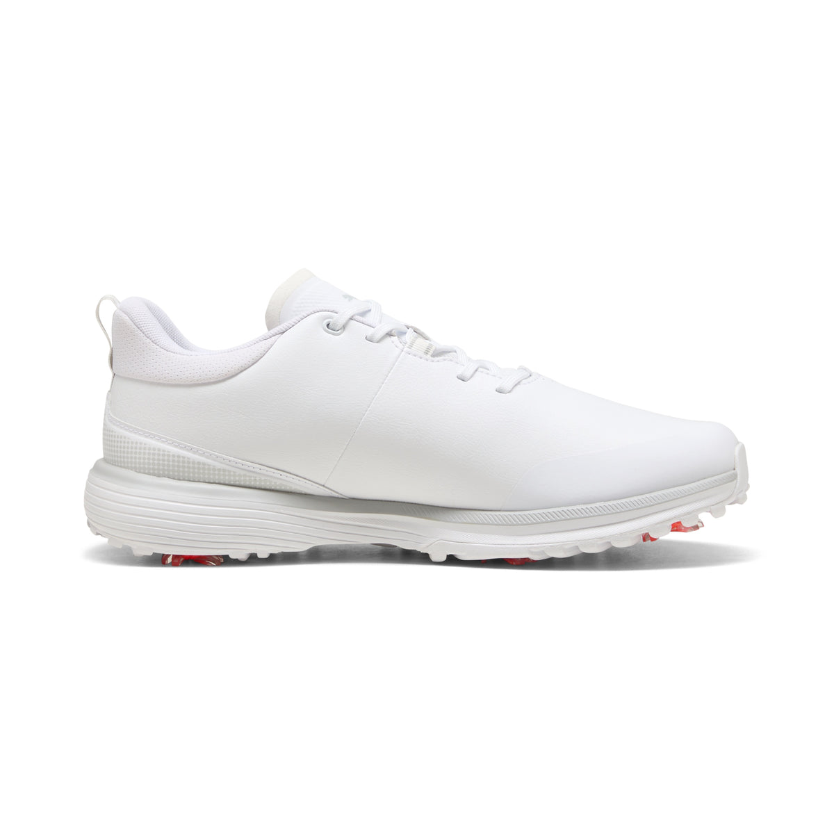 Puma Men's FUSION Grip ST Golf Shoe - Puma White/Puma Silver/Ash Gray