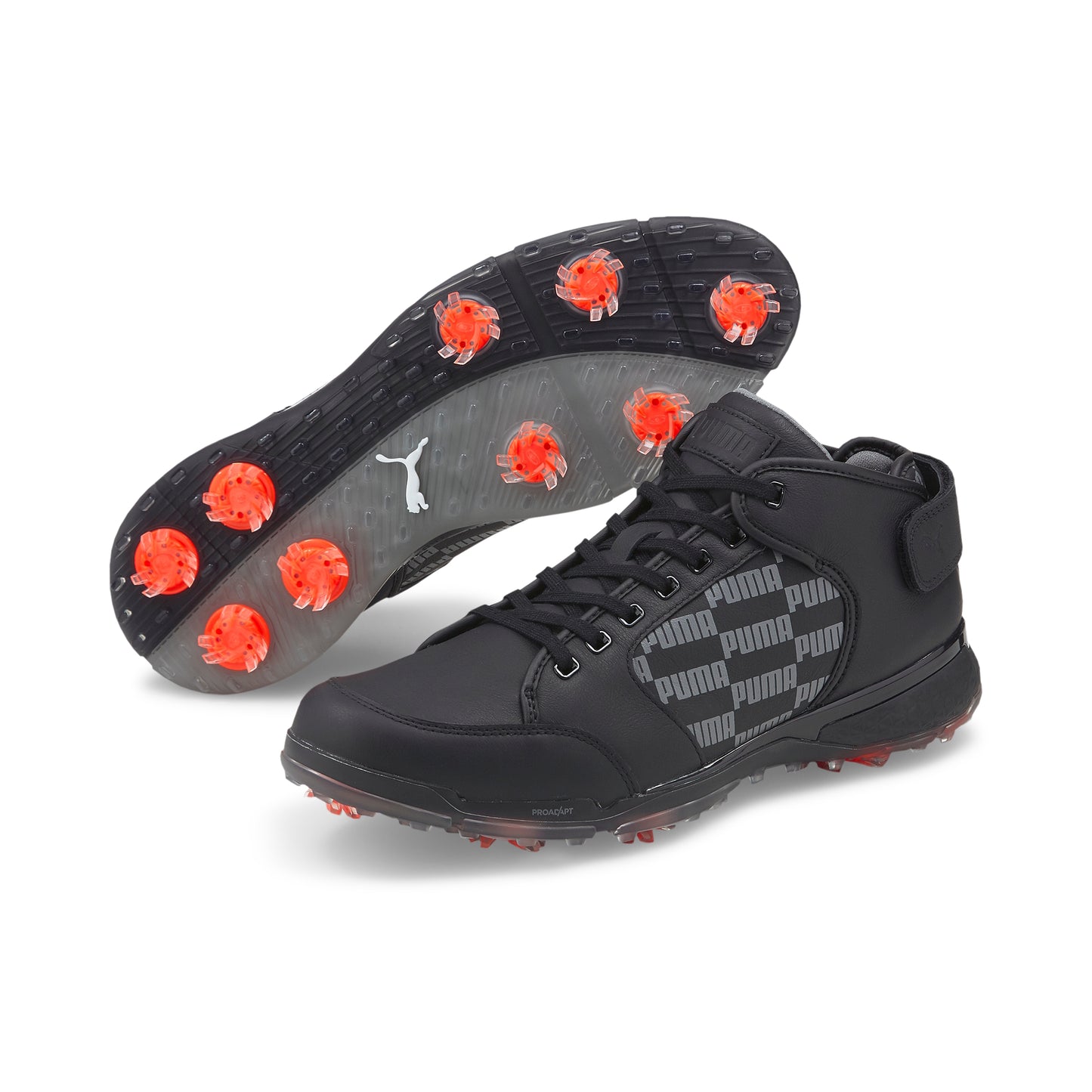 Puma Mens Proadapt Delta Mid Golf Shoes - Black/Quiet Shade