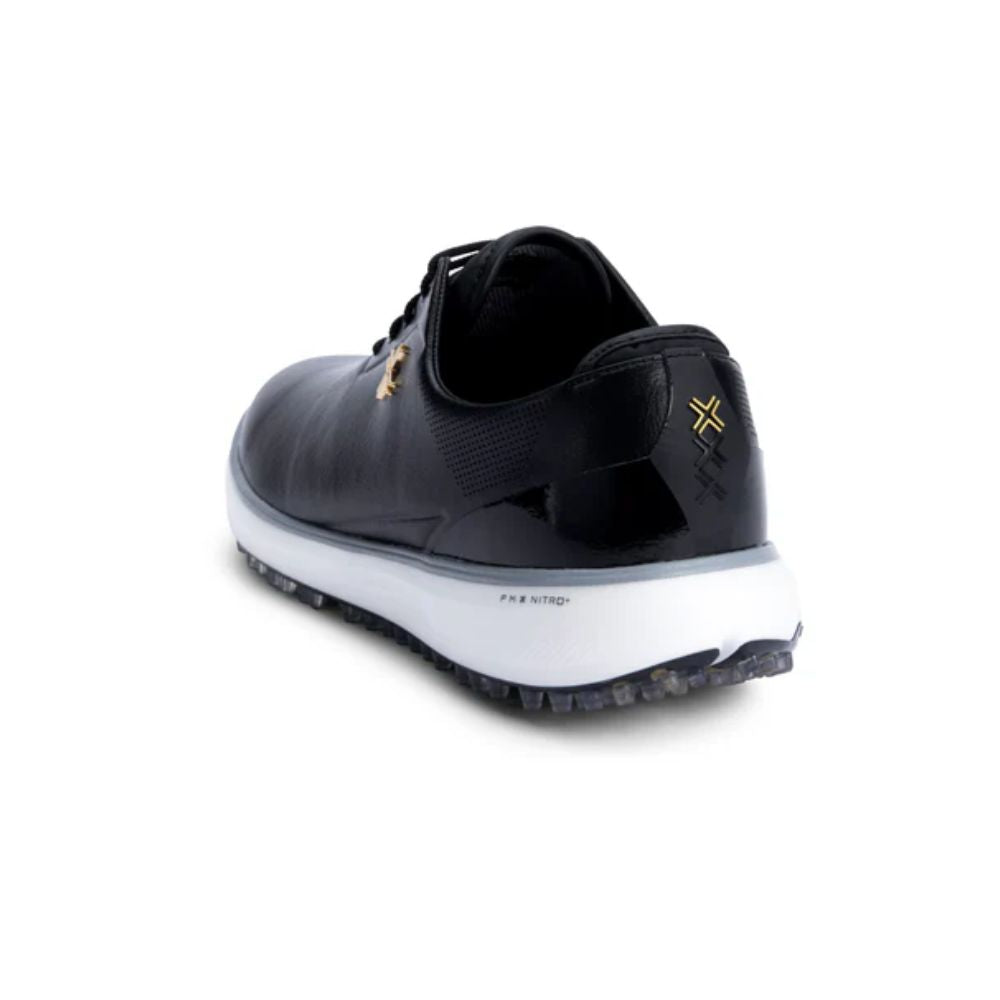 Payntr Match Day Spikeless Golf Shoes - Black/Gold