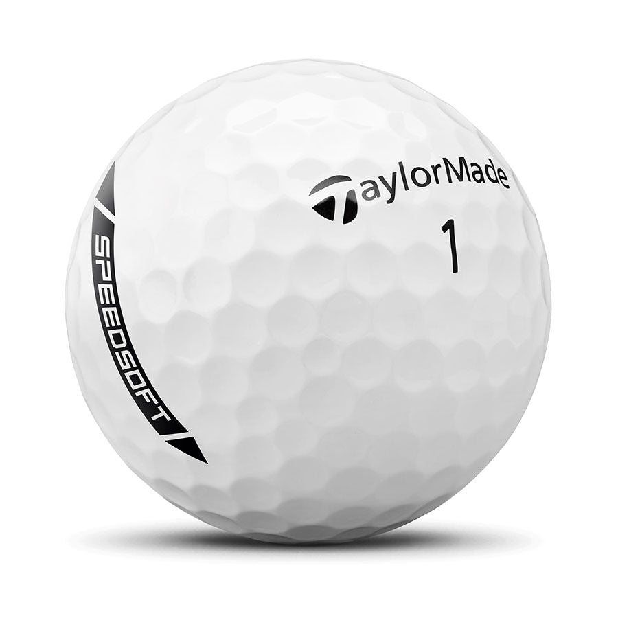 TaylorMade SpeedSoft White Golf Balls (2 Dozen)