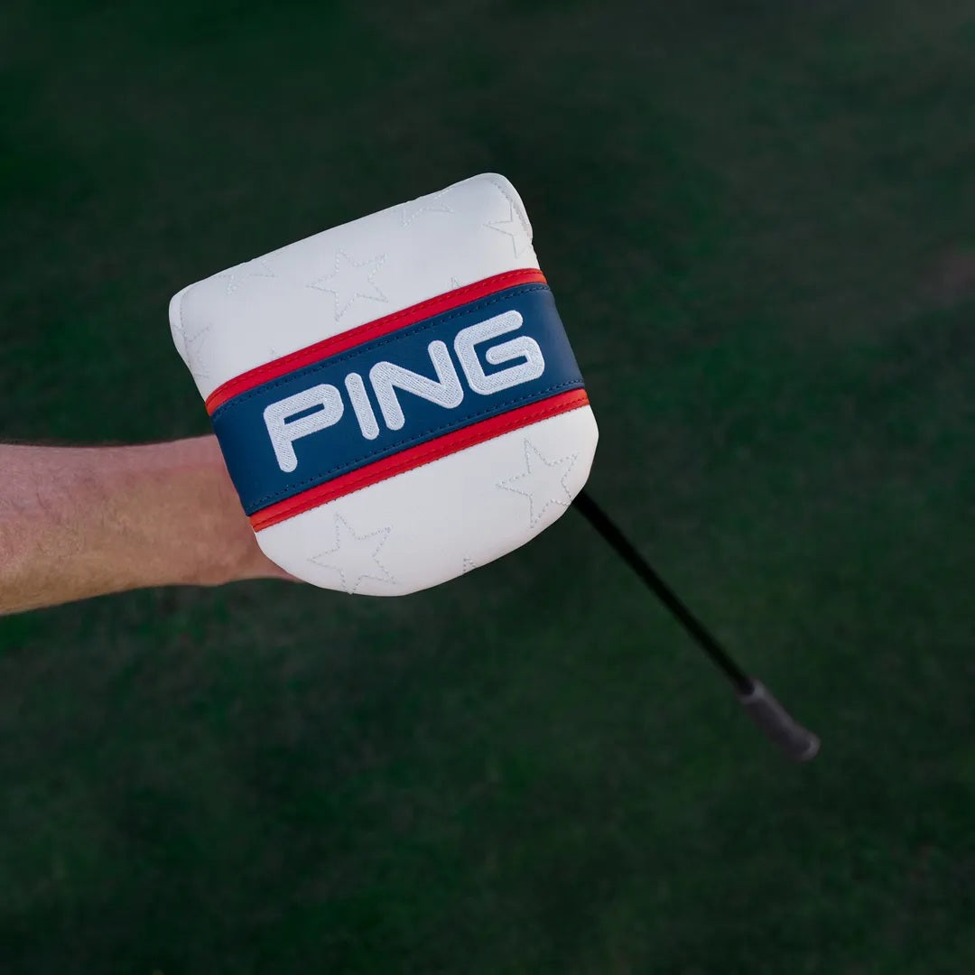 Ping Red, White & Golf Mallet Putter Headcover 2026