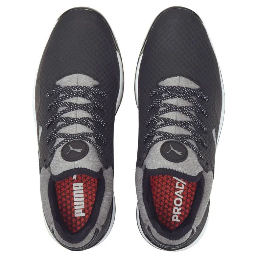 Puma Men's Proadapt Alphacat Golf Shoes Black/Silver/Yellow