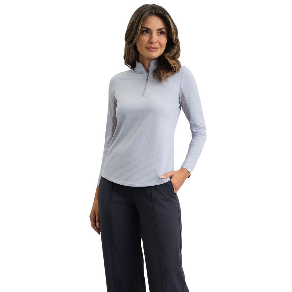IBKUL Womens Mock Long Sleeve Pullover
