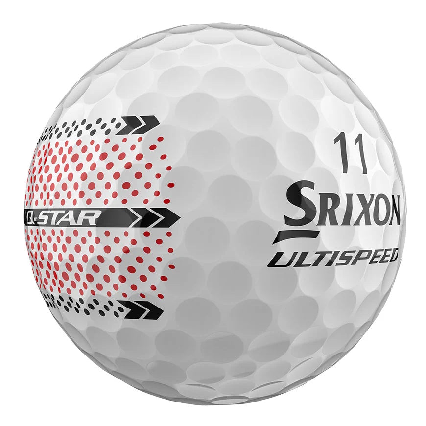 Srixon 2026 Q-Star Ultispeed Track Golf Balls White (1 Dozen)