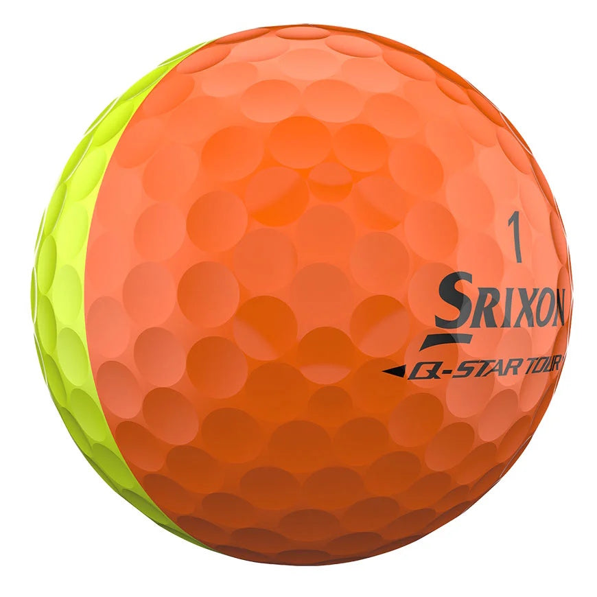 Srixon 2026 Q-StarTour 6 Divide Golf Balls Yellow/Orange (1 Dozen)