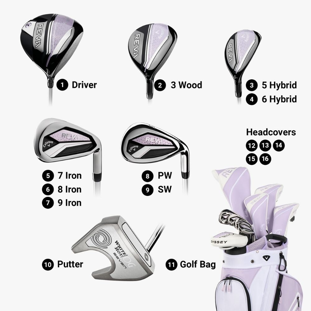 Callaway Reva 24 Violet Mist 11 Piece Cart Bag