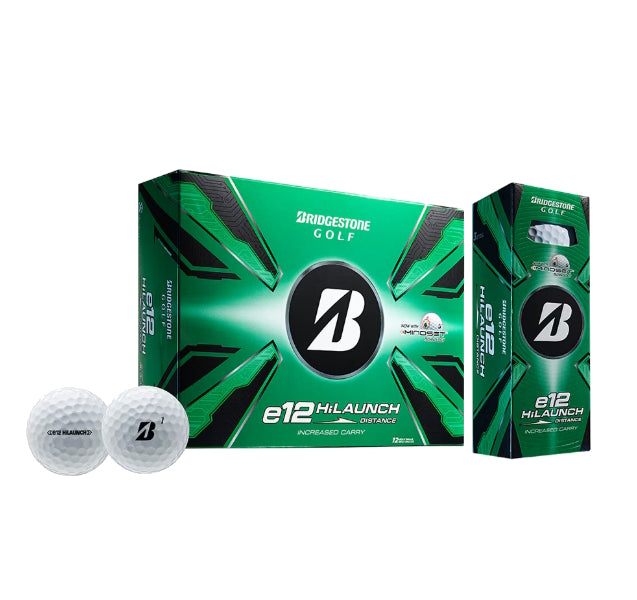 Bridgestone 2025 e12 HiLaunch Golf Balls White - 1 Dozen