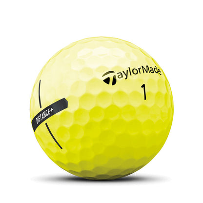 TaylorMade Distance+ Golf Balls Yellow (1-Dozen)
