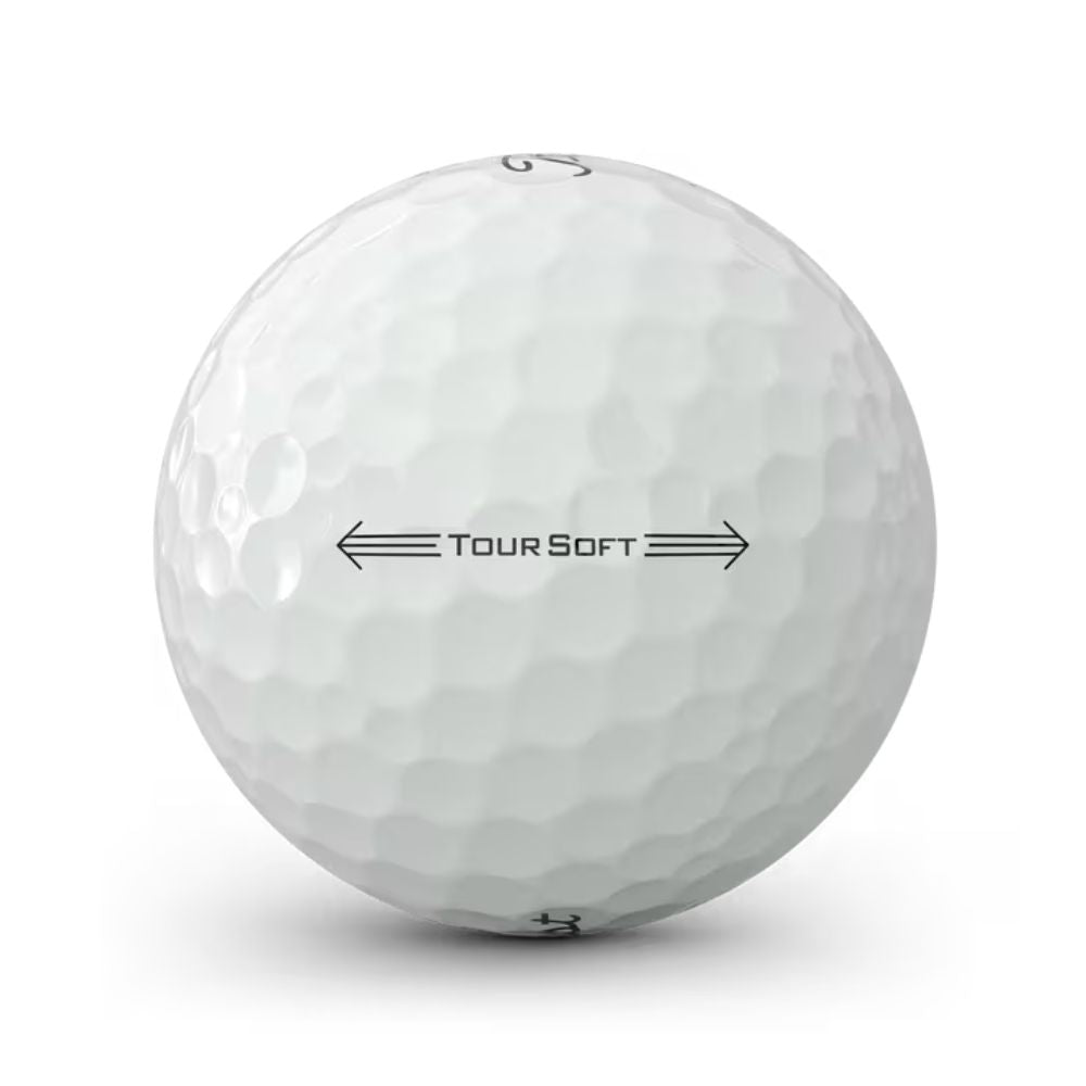 Titleist 2026 Tour Soft White Golf Balls - 1 Dozen + AIM Sleeve