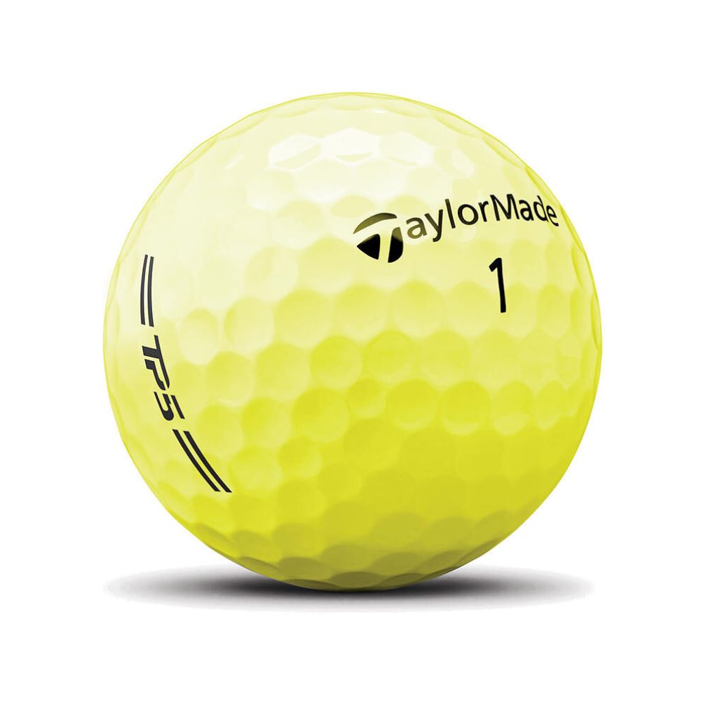 TaylorMade 2026 TP5 Yellow Golf Balls (2 Dozen)