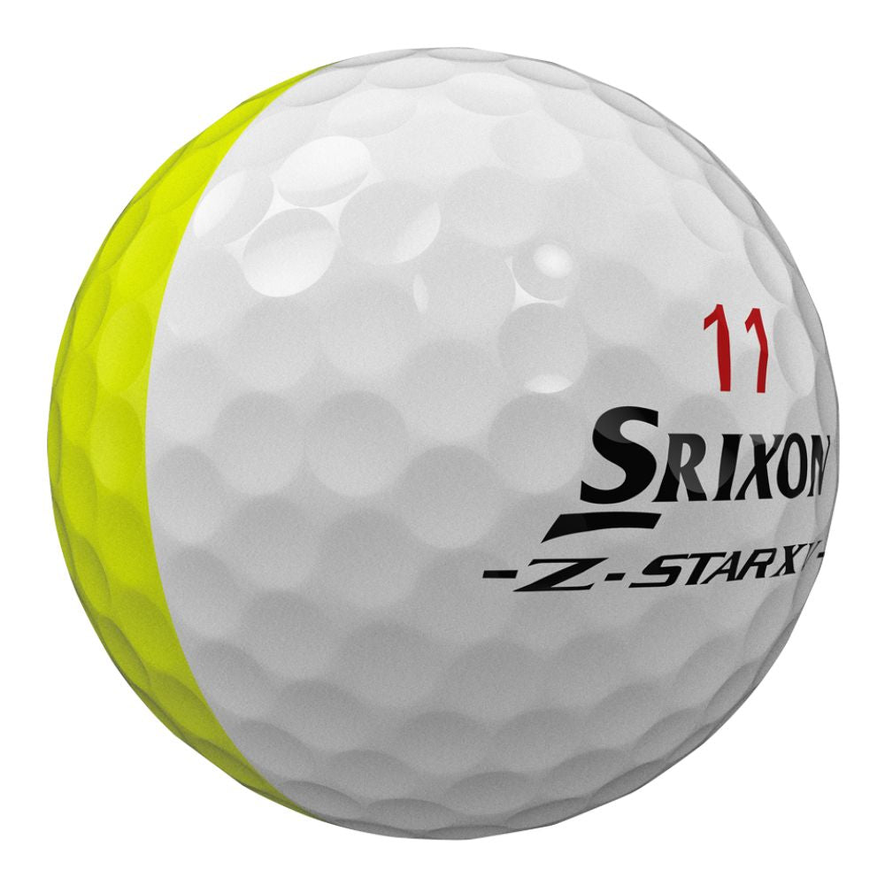 Srixon 2026 Z-Star XV 9 Divide White/Yellow Golf Balls - 2 Dozen