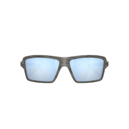 Oakley Cables Sunglasses Woodgrain Frame PRIZM Deep Water Polarized Lens